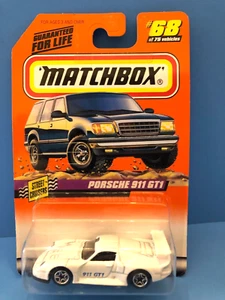 MATCHBOX PORSCHE 911 GT1 WEISS #68 - Bild 1 von 2