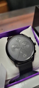 Orologio Movado Trend Elements 3601026 Face Nero Cinturino in Metallo Splendido - Foto 1 di 9