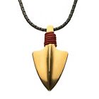 Stainless Steel Gold and Antique Arrow Head Pendant with Chain (Lot# N297)