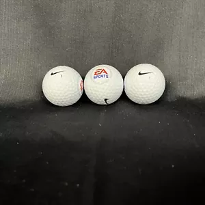 Paquete de 3 bolas de golf EA Sports Nike Golf #1 2007 artículo promocional de videojuegos sin usar - Imagen 1 de 3