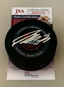 Patrik Laine signed Winnipeg Jets 3rd Jersey Official Game Puck autographed JSA - Picture 1 of 2