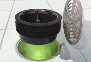 GREEN DRAIN 3" GD3 75-85mm Drain Seal Stop Drain, Fruit Flies, Bugs and Odours - Picture 1 of 4