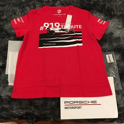 PORSCHE DESIGN MEN'S MOTORSPORT 919 TRIBUTE T~SHIRT EURO M/USA S NIBWT - Image 1 of 4