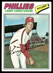 Carta Baseball Larry Christenson 1977 Topps #59 Philadelphia Phillies - Foto 1 di 2