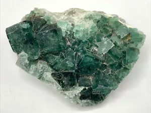 1.4 lb Natural Green FLUORITE Quartz Crystal CLUSTER Mineral Specimens Healing - Picture 1 of 23