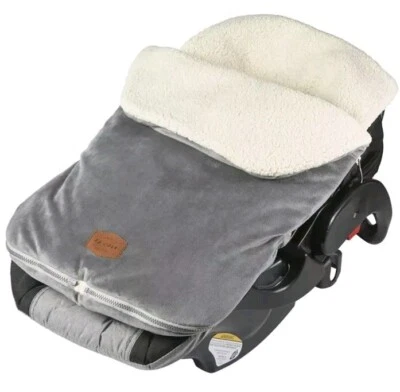 JJ Cole Bundle me Infant Wrap Baby Carrier Blanket Car Seat Cover Stroller Gray - Image 1 of 4