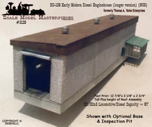 Scale Model Masterpieces/Yorke 1950s Transition Concrete Enginehouse w/ITank HO - Picture 1 of 12