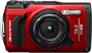 OM SYSTEM OLYMPUS Tough TG-7 Compact Digital Camera Red - Picture 1 of 19