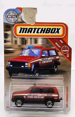 Jeep® Cherokee Police  Matchbox™ MBX™ Rescue™ River Valley Fire Rescue 1:64 - Image 1 of 4