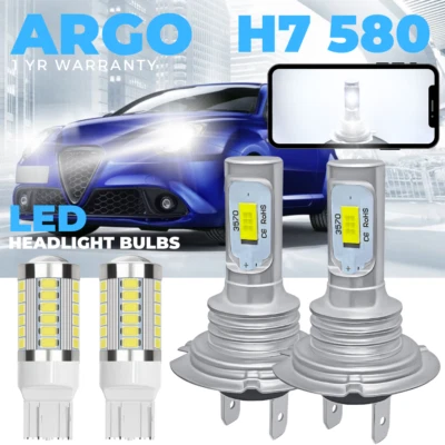For Alfa Romeo Mito Led White DRL Daytime Running lights Headlight Bulbs 2008-18 - Image 1 of 4