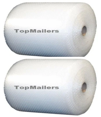 Bubble Cushioning Wrap ~3/16" bubbles~350' feet ~24" Wide Small Bubbles(2 Rolls) - Image 1 of 2