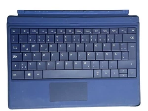Official Microsoft Surface 3 Type Cover - German Qwertz Model 1654 Blue - Picture 1 of 9