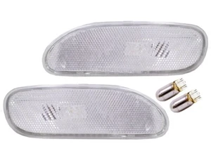 Crystal Clear Front Bumper Side Markers Pair Fits 1994-1999 Mitsubishi Eclipse - Picture 1 of 8