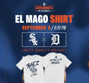 Camisa Javier Báez Talla XL Detroit Tigers El Mago Preventa SGA Sorteo 9/6/2025 - Imagen 1 de 1
