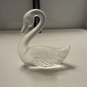 Fenton Swan Frosted Glass Figurine - Bild 1 von 8