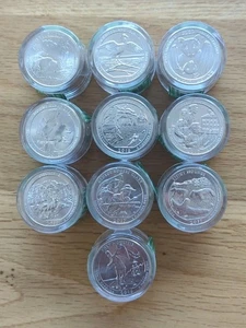 Danbury Mint State Quarters x 10 Never Circulated Unopened - Picture 1 of 7