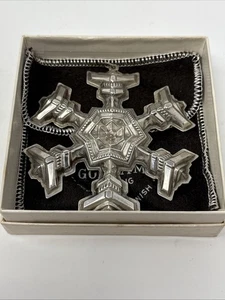 Gorham 1977 Schneeflocke Weihnachtsschmuck in Sterling Silber - Bild 1 von 5