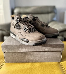 🔥Brand New Air Jordan 4 Retro Trainers Cave Stone Phantom Black UK 8 US 9🔥 - Picture 1 of 8