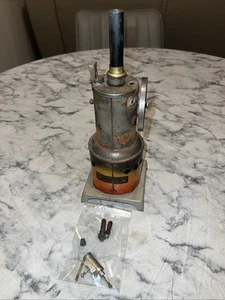 Vtg Antique 1930s Weeden Vertical Live Steam Engine Model Toy missing parts - Picture 1 of 16