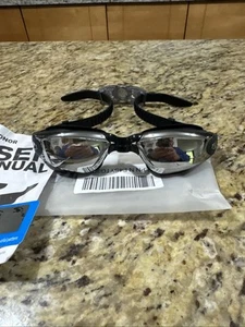 Zionor Swimming Goggles, G1 Polarized, Silver Lens Black Frame Cpix - Imagen 1 de 7