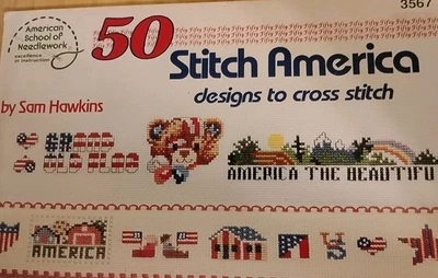 50 Stitch America Designs to Cross Stitch by Sam Hawkins - Image 1 of 4