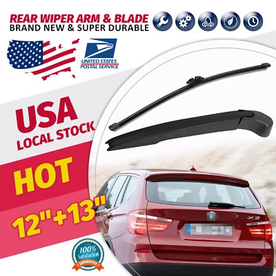 NEW BLACK Windshield  Wiper Blades & Arm All Season For BMW X3 F25 2013-2017 - Image 1 of 4
