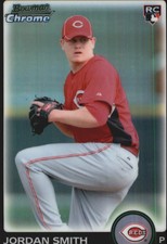 2010 Bowman Chrome Draft Refractors Reds Baseball Card #BDP68 Jordan Smith