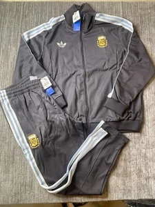 Adidas Beckenbauer TrackSuit Mens 2XL Argentina Soccer Futbol Navy Blue Messi - Picture 1 of 23