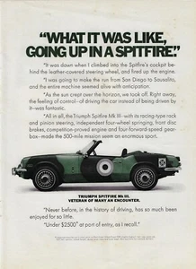 1970 Triumph Spitfire Mk III Machine Alive with Anticipation Original Print Ad - Picture 1 of 2