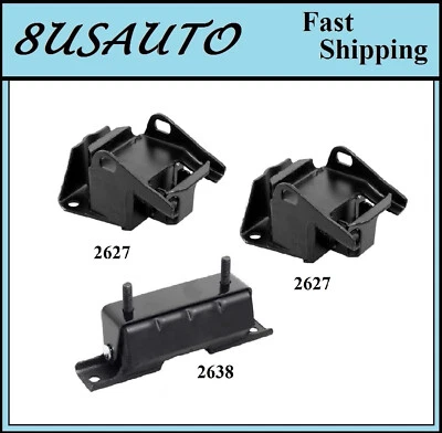 3 PIEZAS MONTAJE MOTOR Y TRANSMISIÓN AJUSTE Chevrolet Blazer, S10, S10 Blazer 4.3L 4x4 Foto 1 de 4