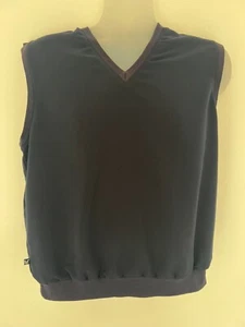 Golf Tank Top - Lyle & Scott V-Neck Lined Vest - Size Small - Navy Blue Colour - Picture 1 of 7