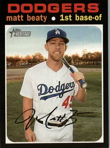 2020 Topps Heritage #14 Matt Beaty - Los Angeles Dodgers - Picture 1 of 1