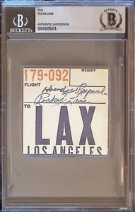 Allan Rocky Lane Signed Autograph Tag Western Movie Actor Voice of Mr Ed Beckett - Picture 1 of 2