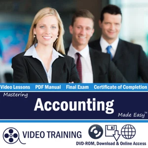 Learn ACCOUNTING Training Tutorial DVD-ROM & Digital Guide Small Business Course - Picture 1 of 6