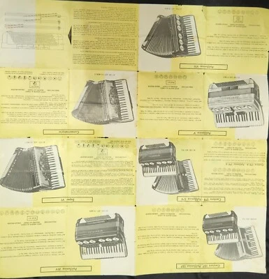 FARFISA ACCORDION INSTRMUNT ADVERTISING  PAPHLET 1950s ITALY - Image 1 of 2