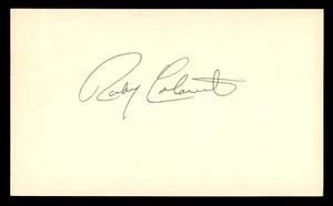 Rocky Colavito Index Card Auto Autograph *1 - Picture 1 of 2