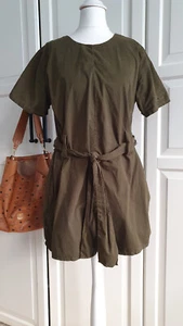 AMERICAN VINTAGE lässiger Jumpsuit Kurzer Overall Shorts khaki army grün GR S 36 - Bild 1 von 8