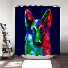 Colorful German shepherd Shower Curtain 72" x 72"