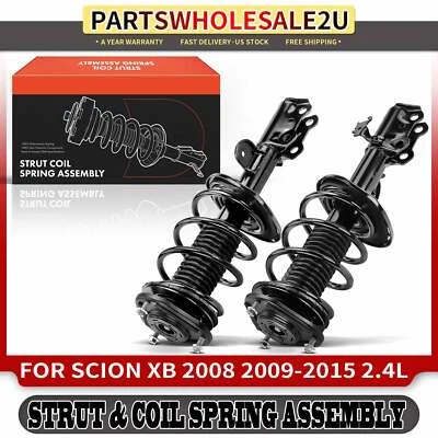Conjunto completo de puntal y resorte helicoidal delantero derecho y derecho 2 piezas para Scion xB 08-15 2,4 L Foto 1 de 4