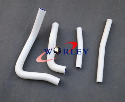 Mangueira de radiador de silicone para Suzuki RM250 RM 250 1996 1997 1998 1999 2000 BRANCA - Imagem 1 de 4