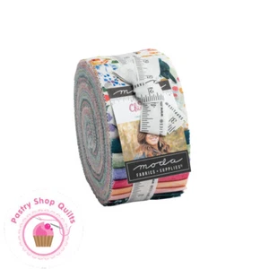 Moda CHICKADEE Create Joy JELLY ROLL 40 strips Quilt FABRIC Watercolor - Picture 1 of 7