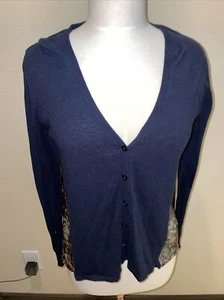 Anthropologie Yellow Bird Strickjacke Bluse Damen Langarm Größe L asymmetrisch - Bild 1 von 5