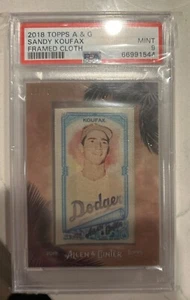 01/10 ISSUED HAVENT SEEN ANOTHER LIKE IT!!sandy koufax framed cloth psa 9 - Picture 1 of 1