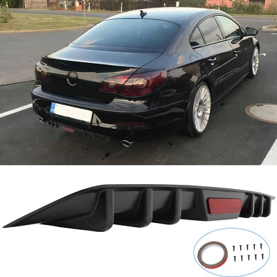 For Volkswagen Passat B7 B8 CC Car Rear Bumper Diffuser Lip Spoiler Splitter - Image 1 of 4