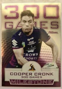 2017 NRL Traders - Milestone - M1 - Cooper Cronk - Melbourne Storm