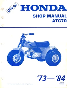 OEM Genuine Honda Dealer/Owner's Service Repair/Manual 1973-1984 ATC70 - Bild 1 von 1