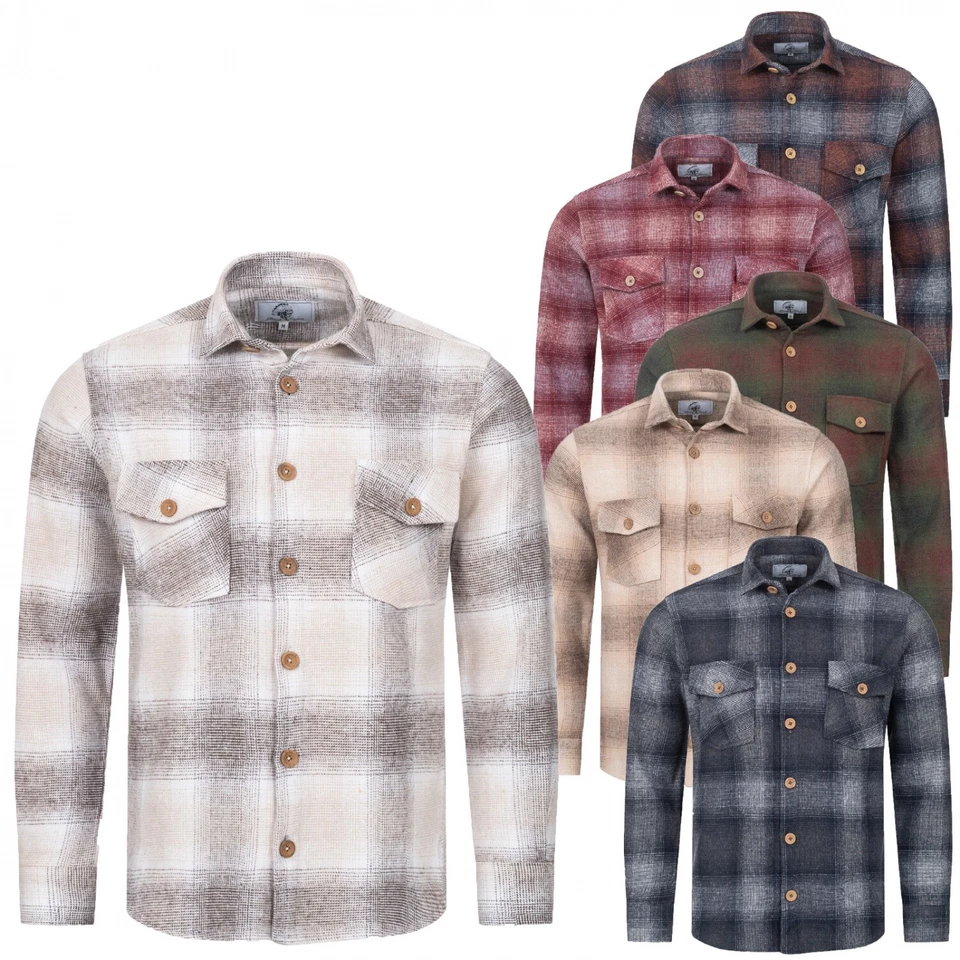 Rock Creek Herren Karohemd Flanellhemd Holzfällerhemd Herren Hemd Kariert H-329  - Bild 1 von 1