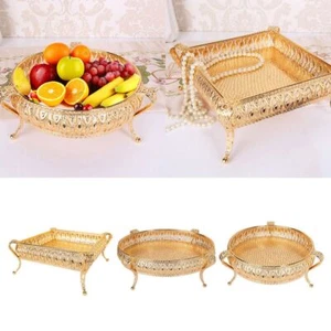 shelf Nordic style metal tray storage container fruit plate bowl - Picture 1 of 11