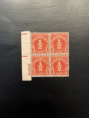 US Stamps Scott #J79 Plate Block Of 4...1/2 Cent Mint Not Hinged - Image 1 of 2