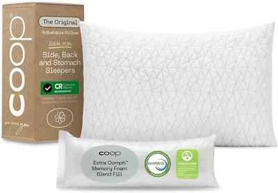 Coop Home Goods Original Adjustable Pillow, Queen Size Bed Pillows for Sleeping,